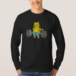 Cat Deadlift Powerlift Weightlifter Cat T Shirt