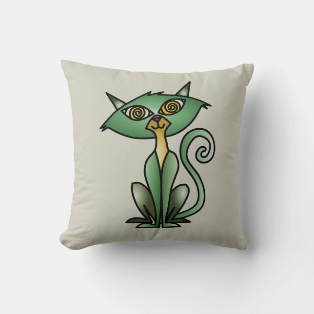 Cat Dekorativ kudde - Cat Thed Gift (Framsida)