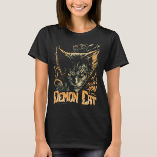 Cat Demon Cat Evil Sinister Kattunge T Shirt