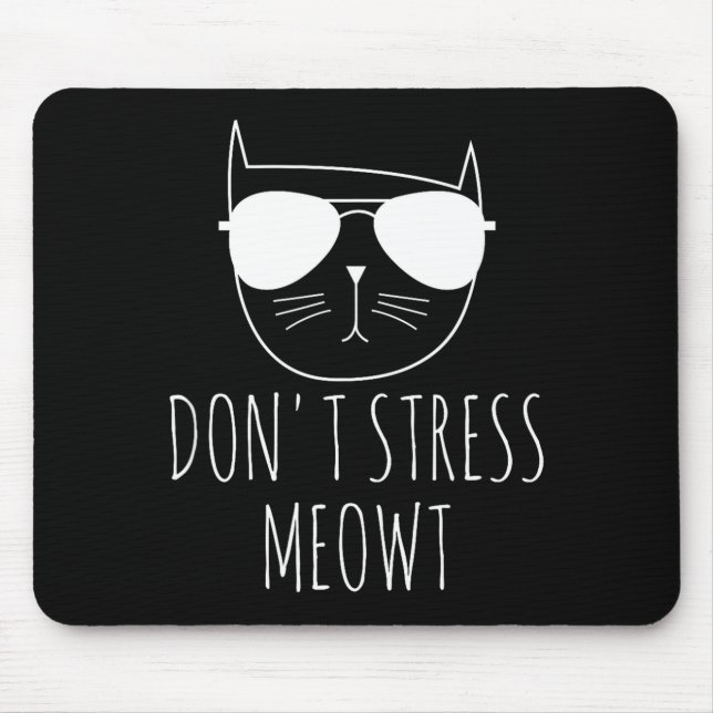 Cat Design Funny Pun Don't Stress Meowt Funny Sayi Musmatta (Framsidan)