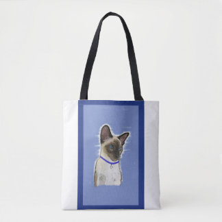 Cat Design Tote Tygkasse