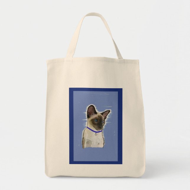 Cat Design Tote Tygkasse (Framsidan)