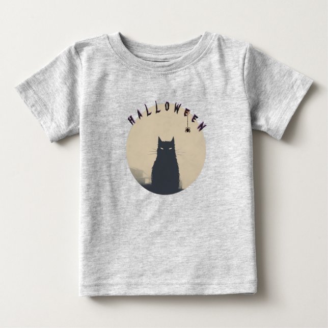 cat d'Halloween  T Shirt (Framsida)