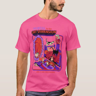 Cat Dimension Sci Fi Retro Vintage Funny Adult Hum T Shirt