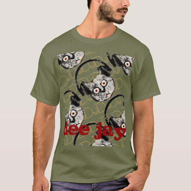 cat DJ coola T T-shirt (Framsida)