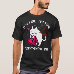 Cat DnD Valentine Allt är Bra par Matchi T Shirt