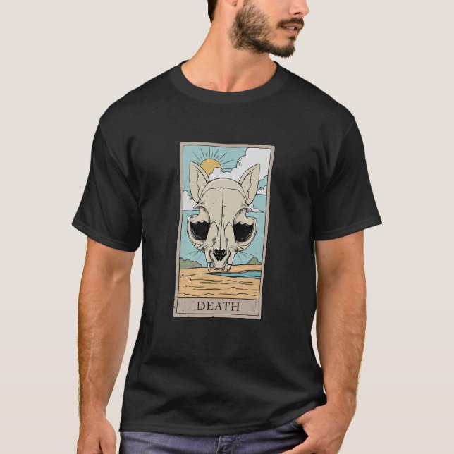 Cat-dödsattentat för en Tarot Card-läsare T Shirt (Framsida)