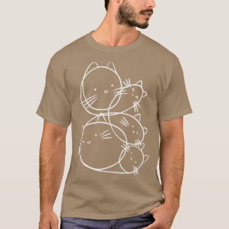 Cat Doodles Linjer av Tobe Fonseca T Shirt