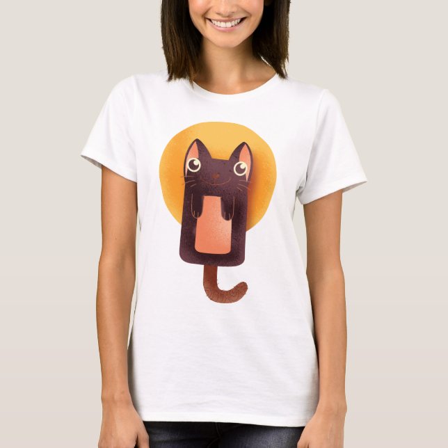 cat drawing t shirt (Framsida)