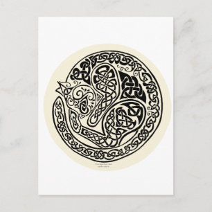 Cat Dreams Celtic Black Ivory Vykort