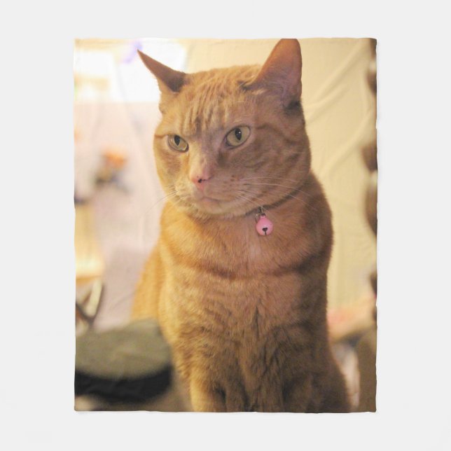 Cat Duvet Cover Fleecefilt (Framsidan)