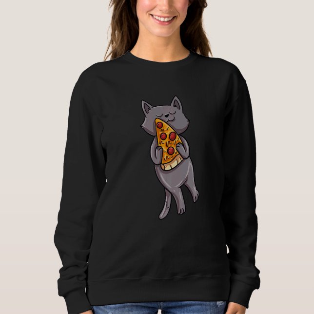 Cat Eat Pizza   T Shirt (Framsida)