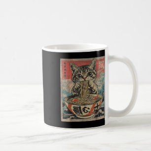 Cat Eating Ramen Noodles Kawaii Anime Manga Japane Kaffemugg