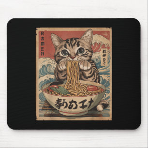 Cat Eating Ramen Noodles Kawaii Anime Manga Japane Musmatta