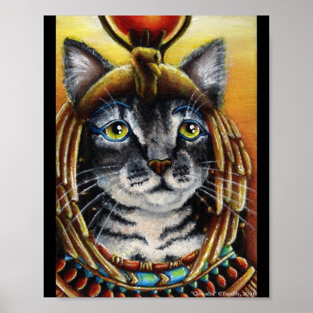 Cat Egyptian Pharoah Fantasy Poster (Framsidan)
