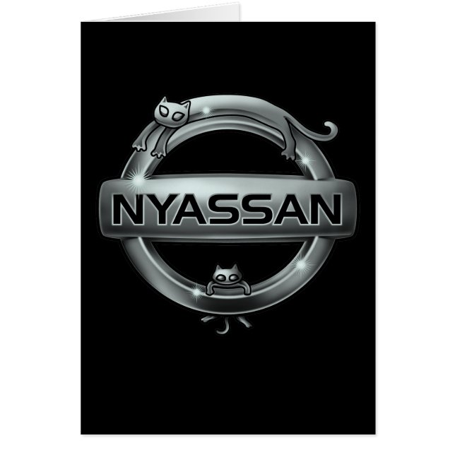 cat emblem 2 hälsningskort (Framsidan)