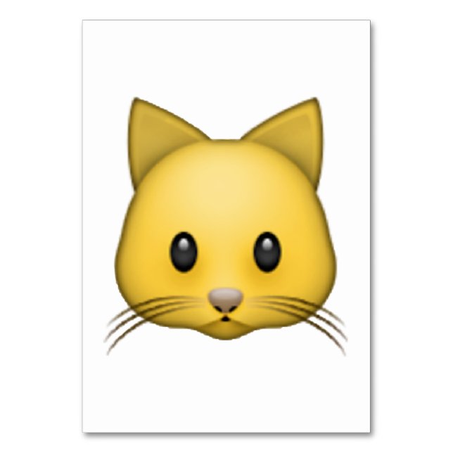 Cat - Emoji Bordsnummer (Framsidan)