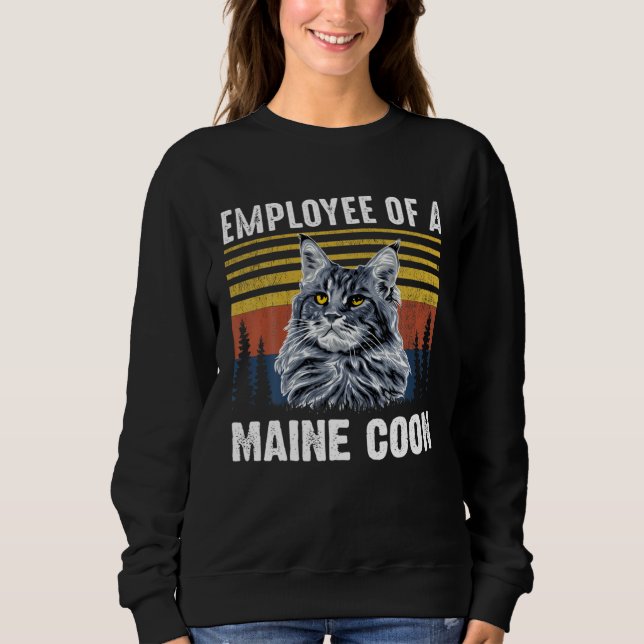 CAT EMPLOYEE OF A MAINE COON T SHIRT (Framsida)