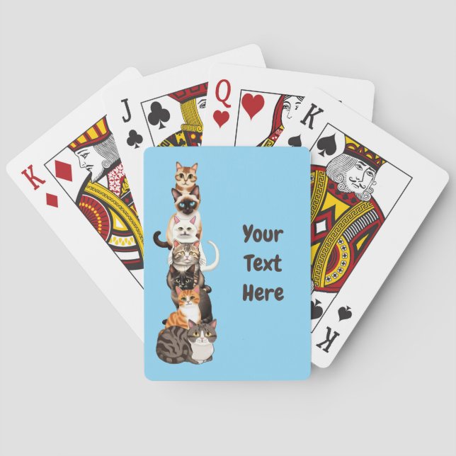 Cat-Er-Pillar-Kattdjuret Torn Casinokort (Baksidan)