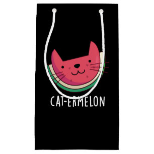 Cat-ermelon Funny Cat Watermelon Pun Mörk BG