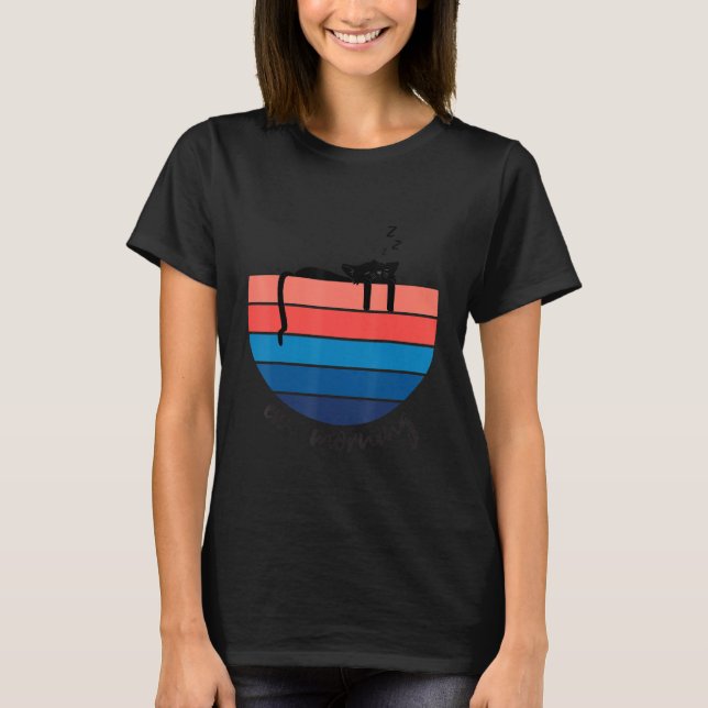 Cat Ew Mornings T Shirt (Framsida)