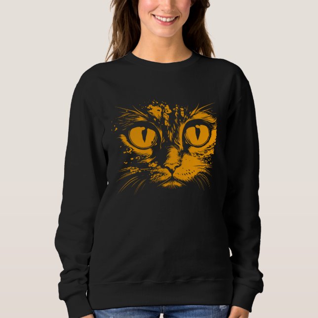 Cat Eyes Face Costume Mom Lady  1 T Shirt (Framsida)