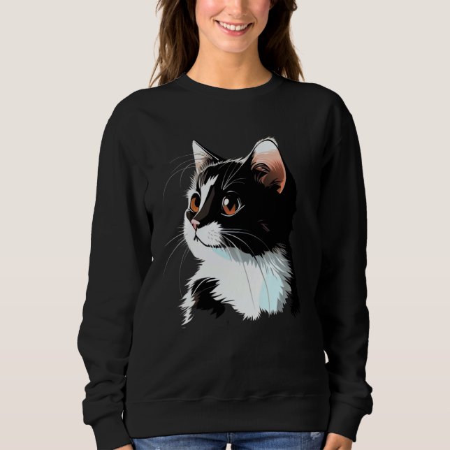 Cat Face  Cat T Shirt (Framsida)