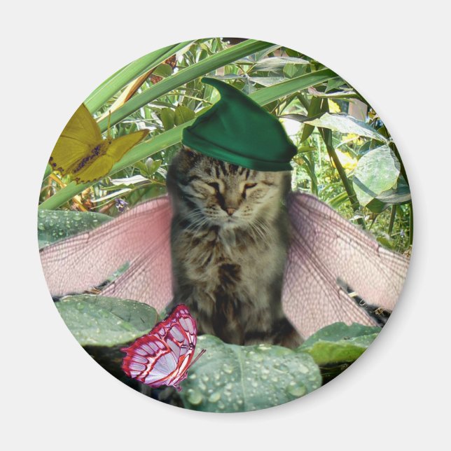 Cat Fairy Elf Magnet (Framsidan)