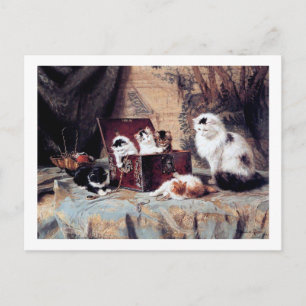 Cat Family, Henriette Ronner-Knip Vykort