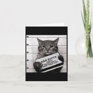 Cat-fängelset Jail Prisoner Bad Kattunge Mugshot F Kort