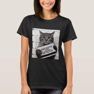 Cat-fängelset Jail Prisoner Bad Kattunge Mugshot F T Shirt