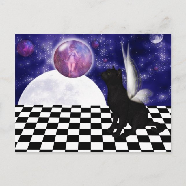 CAT-fantasi-vykort Vykort (Framsida)