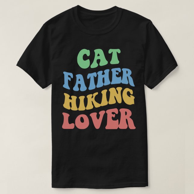 Cat Far Hiking Älskare IV T Shirt (Design framsida)