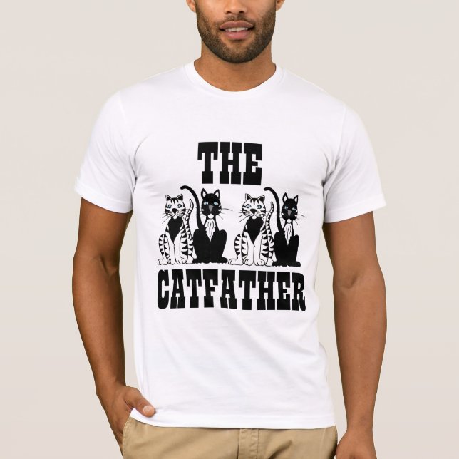 Cat FAR PAPPA lustiga t-shirts (Framsida)