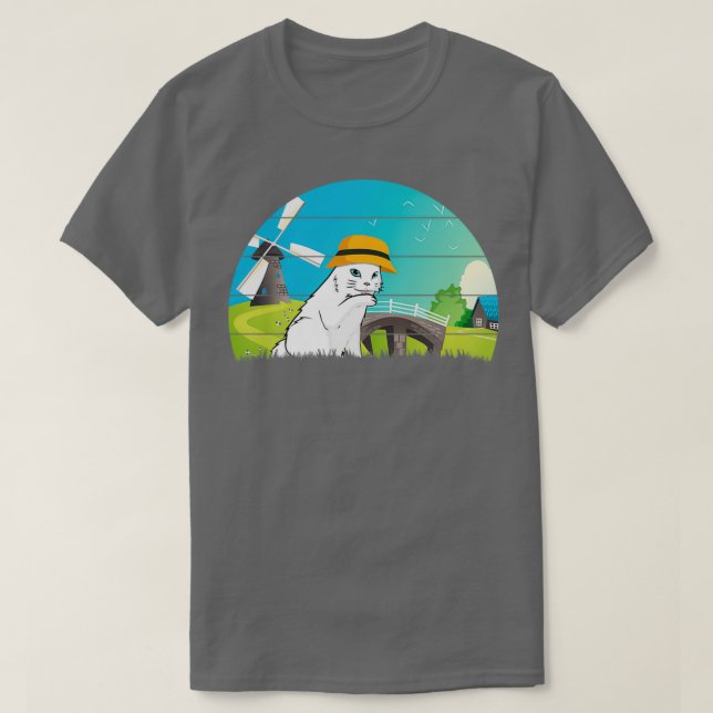 Cat Farmer T Shirt (Design framsida)