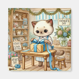 Cat Fars dag Magnet for Cat Pappor