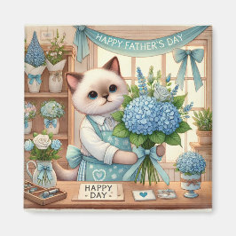 Cat Fars dag Magnet for Cat Pappor