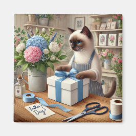 Cat Fars dag Magnet for Cat Pappor