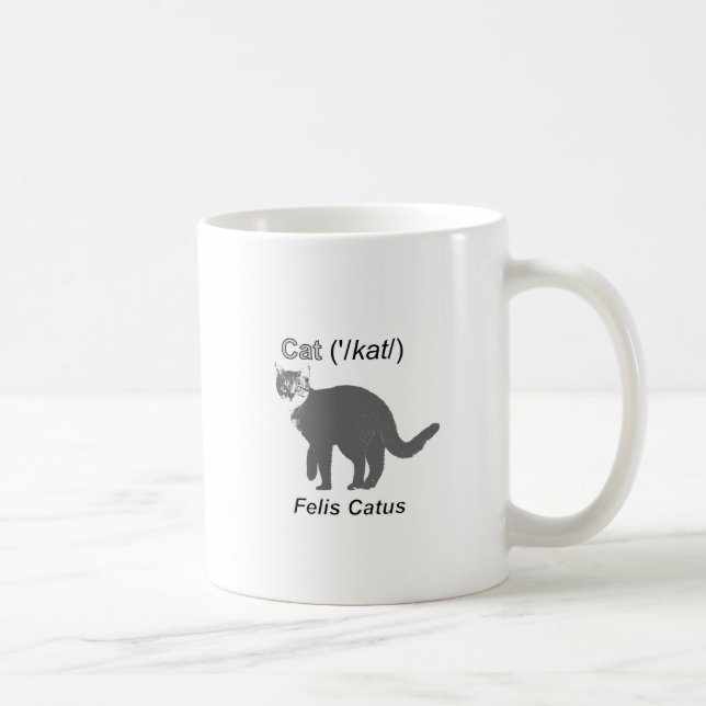 Cat Felis Catus Kaffemugg (Höger)