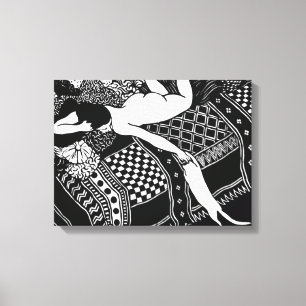 Cat Felix Vallotton Dam Bed Laziness La Paresse Canvastryck