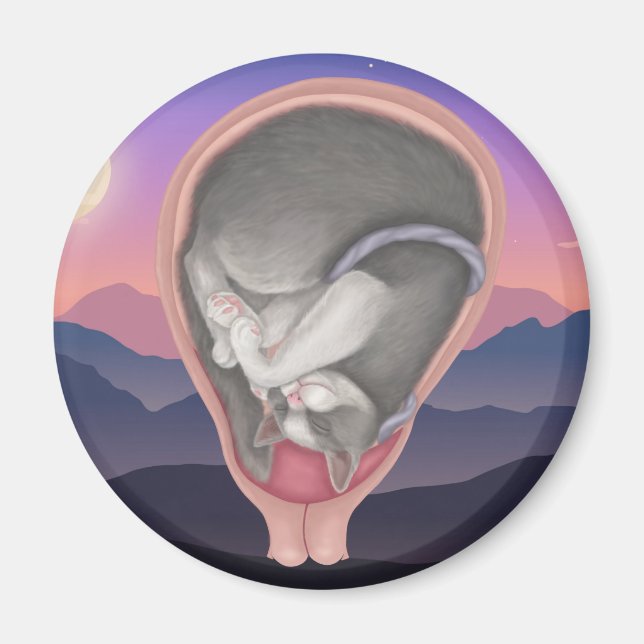 Cat Fetus Magnet (Framsidan)