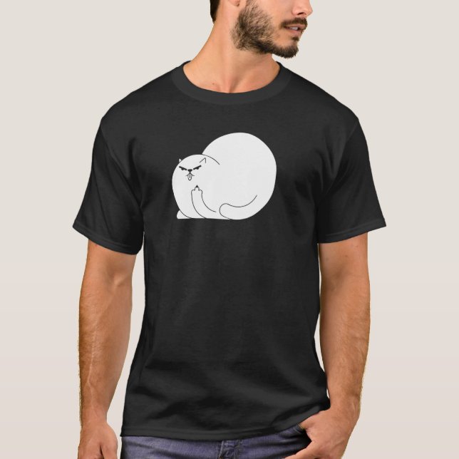 Cat Finger-katt som snurrar av Pullover T Shirt (Framsida)