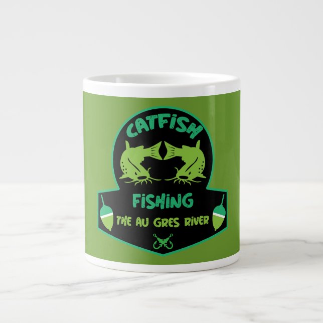 Cat Fishing Au Gres Jumbo Mugg (Framsidan)