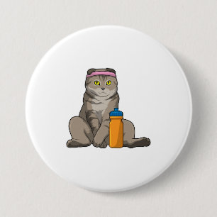 Cat Fitness Drinking mugg Knapp