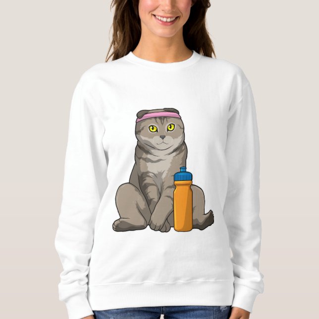Cat Fitness Drinking mugg T Shirt (Framsida)