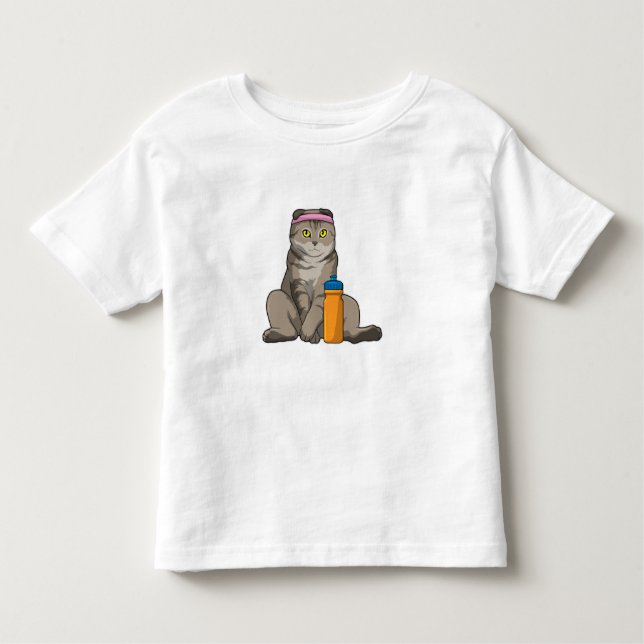 Cat Fitness Drinking mugg T Shirt (Framsida)