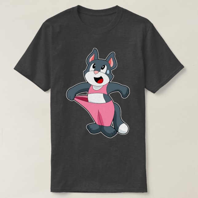 Cat Fitness T Shirt (Design framsida)