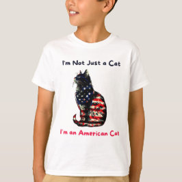Cat Flagga America T Shirt
