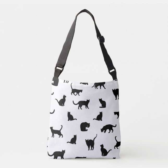 Cat Fläkt Dekoration, Cat Owner Gift, Cat Lover Axelväska (Framsida)