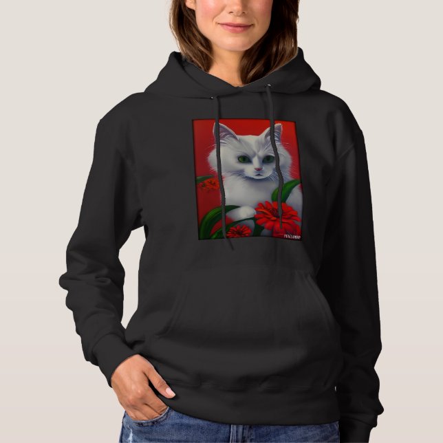 Cat Flower Natural Flower Garden Cat Love Cat  1 T Shirt (Framsida)